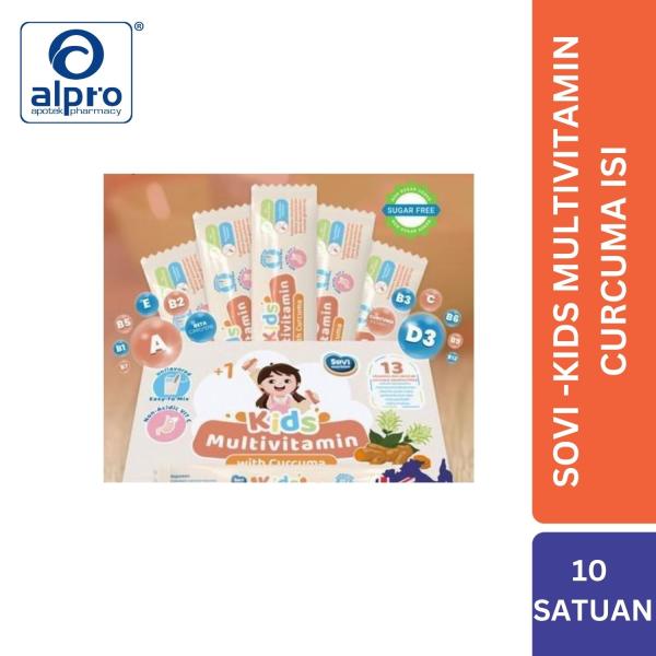 Sovi -Kids Multivitamin Curcuma Isi 10 Sachet