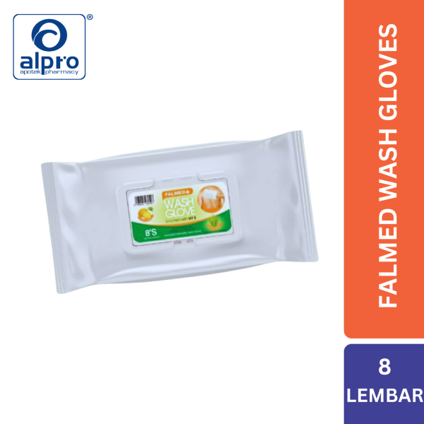 Falmed Wash Gloves 8 Pieces