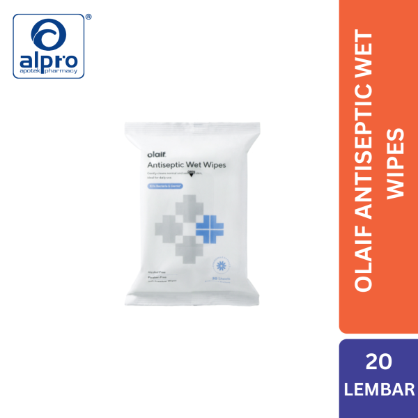 Olaif Antiseptic Wet Wipes 20Lembar