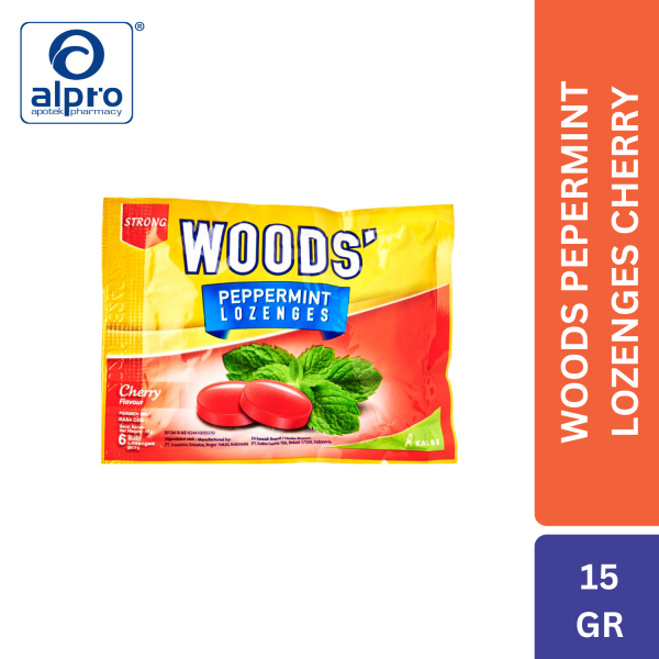 Woods Pepermint Lozenges Cherry 15G