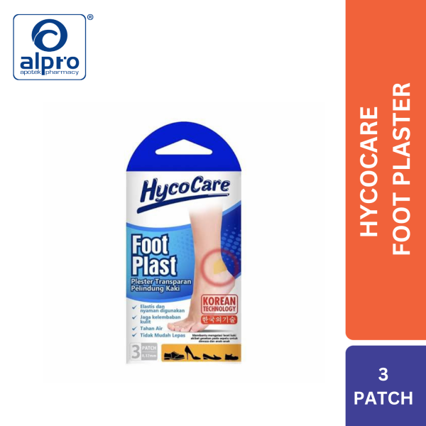 Hyco Care Foot Plast Plester Transparan 3 Lembar