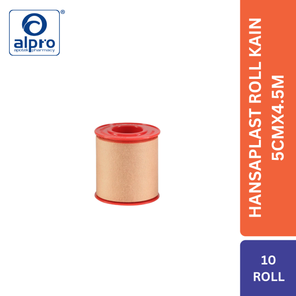 Hansaplast Roll Kain 5Cmx4.5M 10Pcs