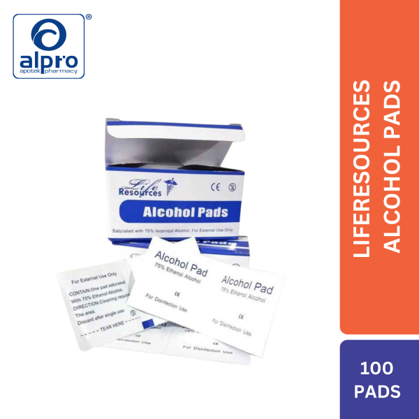 Liferesources Alcohol Pads 100Pads
