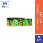 Ob Herbal Lozenges Mint 2.5G 15 X 5Sachet