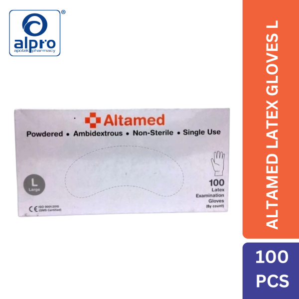 Altamed Latex Gloves L 100S