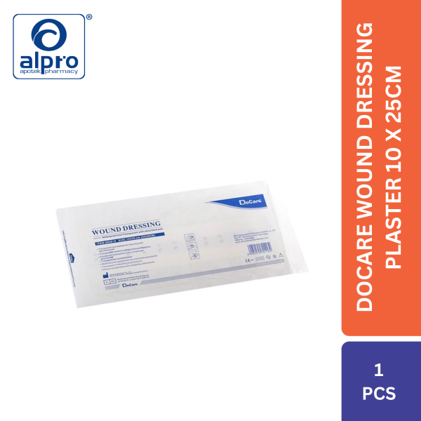 Docare Wound Dressing Plaster 10 X 25Cm